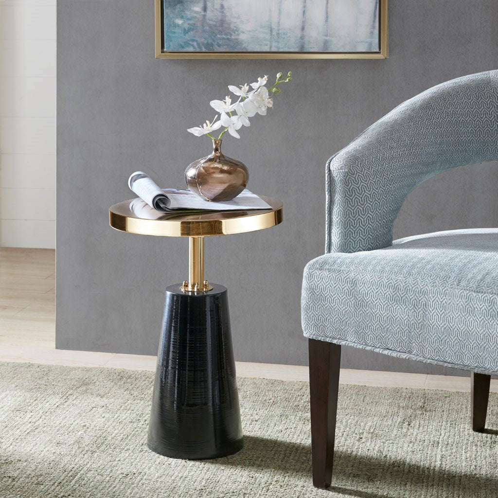 Gold Tabletop Accent Table