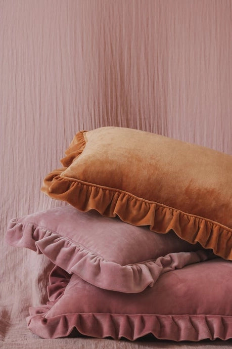 Soft Velvet Pillow Caramel