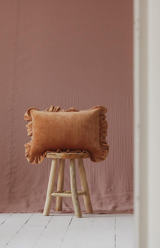 Soft Velvet Pillow Caramel